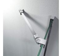 Barras de apoyo de la pared al vidrio para colocar paneles de puerta de ducha, sin marco, acero inoxidable, para vidrios de 6 mm a 10 mm de grosor de M-Home