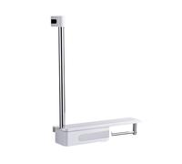 Barras De Apoyo For Baño Con Caja De Almacenamiento Giratoria, Pasamanos De Acero Inoxidable, Asa Auxiliar, Divisores De Plástico Y Soporte,Capacidad De Peso De 150 Kg.