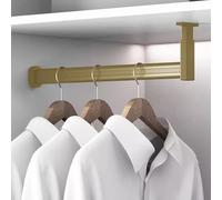 Barras de armario ajustables en forma de L para colgar ropa, soporte resistente, 61, 76, 160 cm, organizadores perfectos para habitación de niños, solución de almacenamiento que ahorra espacio.