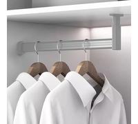 Barras de armario ajustables en forma de L para colgar ropa, soporte resistente en 61, 76 y 160 cm, organizadores perfectos para habitación de los niños, soluciones de almacenamiento que ahorran
