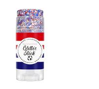 Barras De Brillo Corporal Con Temática Patriótica: Brillo Para El Cabello Facial, Fácil De Aplicar, Natural | Maquillaje Atmosférico Portátil Para El 4 De Julio: Lentejuelas Rojas, Blancas Y Azules Pa