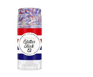 Barras De Brillo Corporal Con Temática Patriótica: Brillo Para El Cabello Facial, Fácil De Aplicar, Natural | Maquillaje Atmosférico Portátil Para El 4 De Julio: Lentejuelas Rojas, Blancas Y Azules Pa