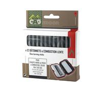 Barras de combustión lenta para calentador de manos de bolsillo x 12