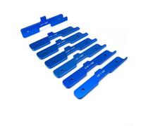 Barras de configuración de mesa de enrutador de carpintería, juego de bloques de calibre de aleación de aluminio de 7 piezas para ajuste de altura de broca de precisión para medición imperial de 1/8 a