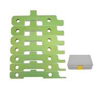 Barras de configuración de mesa de enrutador, juego de 7 piezas, bloques medidores de altura de aleación de aluminio de 1/8 a 1/2 pulgada con caja de almacenamiento para