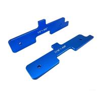 Barras de configuración de precisión para mesa de enrutador, juego de bloques de calibre de aleación de aluminio de 7 piezas para mediciones precisas de carpintería con espaciadores de aleación