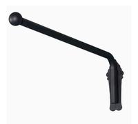 Barras de cortina ajustables resistentes para puerta delantera y ventana, soporte de exhibición con brazo oscilante para paneles laterales