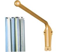 Barras de cortina con brazo articulado, barra hierro remates, soporte exhibición móvil for riel ventana for puerta principal, tienda, cocina, baño, color dorado, 90 cm