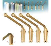 Barras de cortina con brazo oscilante, brazos ajustables para ventana y decoración del hogar