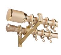 Barras de cortina decorativas deslizantes, ajustables, montaje en pared, riel para sala de estar, dormitorio, separador, longitud personalizada para un ajuste perfecto