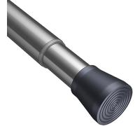 Barras de cortina extensibles, barra de ducha extensible, barra de cortina telescópica, barra tensora para cortinas, barra de cortina de ducha extensible, sin taladro