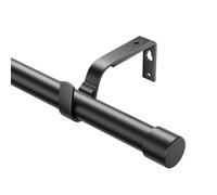 Barras de cortina extensibles de 76 a 208 cm, diámetro de 25 mm, con soportes ajustables para cortinas con ojales, varillas decorativas resistentes para ventanas para dormitorio, sala de estar