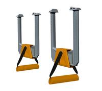 Barras de dominadas para puerta, barras de dominadas para puerta de casa, dispositivo sin perforación, PP, material PA, portátil, cómodo, compacto, equipo de fitness para el lugar de trabajo, viajes