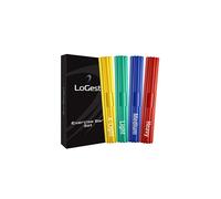 Barras de ejercicio de mano LoGest Twist - Juego de 4 barras flexibles para fortalecer - Barra terap utica para el alivio del dolor de codo de te