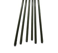 Barras de fibra de vidrio, 10 Uds varillas de fibra de vidrio negras, barra elástica redonda de fibra de vidrio L 500mm/20 pulgadas, postes de soporte for cometa de tienda(4.5x500mm)