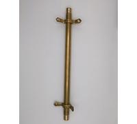 Barras de fijación Kit Varillas latón para Alfombra Escalera 3 5 10 12 13 14 15 16 uds, Barra Antideslizante para escalones, Perfil Tubular Minimalista con Tornillos(5pcs,81cm(32in))