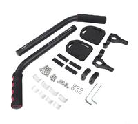 Barras de manillar de aluminio para carreras de bicicleta de montaña de carretera, reposamanos ajustable con almohadillas de espuma, diámetro de abrazadera de 22 mm a 26,5 mm, negro (tipo 0608)