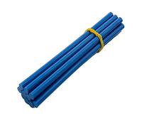 Barras de pegamento, Barra de pegamento termofusible de gel de sílice multicolor, 10 unidades, 7 mm(Blue)