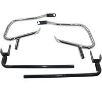 Barras de protección para Motocicletas Barras de protección para alforjas traseras Motocicleta para Touring CVO Street para Road Glide FLTRXSE 2023-2024(Chrome)