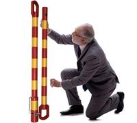 Barras de remolque con cerradura para remolque plano, sistema de barra de remolque resistente para coche/furgoneta/camión/remolque/barco, poste de remolque de acero anticolisión de 2 partes