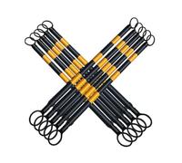 Barras De Seguridad De Cono De Tráfico Varillas De Conexión De Alta Visibilidad Para Conos De Carretera Mejora El Control Del Tráfico Y La Seguridad 4Pcs(Black and Yellow,10Pcs)