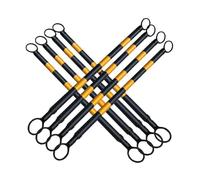Barras De Seguridad De Cono De Tráfico Varillas De Conexión De Alta Visibilidad Para Conos De Carretera Mejora El Control Del Tráfico Y La Seguridad 4Pcs(Black and Yellow,8Pcs)