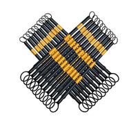 Barras De Seguridad De Cono De Tráfico Varillas De Conexión De Alta Visibilidad Para Conos De Carretera Mejora El Control Del Tráfico Y La Seguridad 4Pcs(Black and Yellow,20 Pcs)