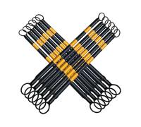 Barras De Seguridad De Cono De Tráfico Varillas De Conexión De Alta Visibilidad Para Conos De Carretera Mejora El Control Del Tráfico Y La Seguridad 4Pcs(Black and Yellow,12Pcs)
