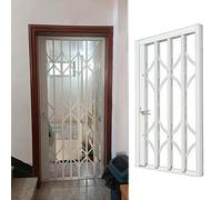 Barras de seguridad para puerta corredera con cerradura, protección segura para ventanas y rejillas para interiores y exteriores, sótano, balcón, cobertizo, ventana de salida, 90 x 160 cm (ancho x