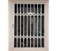 Barras de seguridad para ventanas, barandilla de seguridad para balcón con cerradura para prevención de robos y seguridad de mascotas y niños, diseño de empuje y tracción