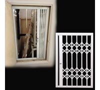 Barras de Seguridad Plegables para Ventanas de Interior, 61 x 122 cm, 71 x 152 cm, 91 x 152 cm, protección corrediza para Perros, Rejilla Ajustable para Cerca de Ventana (76 x 152,5 cm)