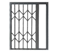 Barras de seguridad plegables para ventanas, protección interior antirrobo para uso doméstico y comercial, protector de ventana deslizante horizontal ajustable para áticos, cobertizos y apartamentos