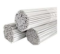 Barras de soldadura fuerte de aluminio y plata, Varillas de alambre soldadura aluminio baja temperatura, con núcleo, 1,6-2,4mm, paquete 10 Uds(50pcs,2.4mm)