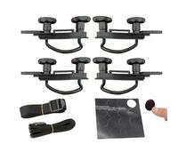 Barras De Techo 4 Abrazaderas de Metal para Pernos en U Coche, universales para Caja Techo, Kit Montaje para Furgoneta, Accesorios para Equipaje Portaequipajes Coche Techo(A)