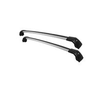 Barras de Techo Auto Barras De Techo Para Ford Para Territory 2023+ Laterales Aleación Aluminio Cruzadas Para Equipaje 2 Uds Barras Transversales(Black Silver)