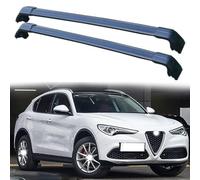 Barras de Techo Baca de Coche para Alfa Romeo Stelvio SUV 2017 2018 2019 2020 2021 Barras Transversales Aluminio 2 Piezas,B