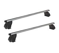 Barras de Techo de Aluminio RIC-K1 Pro ALU para BMW Serie 1 (E87) 5 Puertas de 2004 a 2011 con Techo sin barandilla, fijación Fix Point - homologado TUV-GS