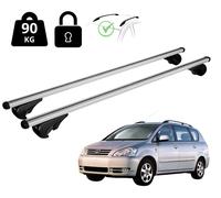 Barras De Techo Nordrive Para Toyota Avensis Verso 2001-2008, Acero Negro