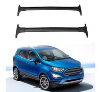 Barras de Techo para Ford Ecosport 2013 2014 2015 2016 2018 2019 2017 2020, Portaequipajes Aluminio Transversales Baca, Par Negro dedicado Barras Anti-Robo,Black
