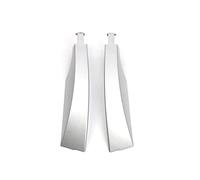 Barras de Techo Para Land Para Rover Para Discovery 3/4 Para LR3 Para LR4 2004-2016 Cubierta De Extremo De Rieles De Techo Delantero 2 Piezas Baca Coche(Silver)