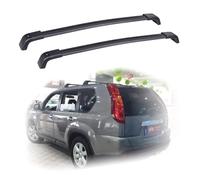 Barras de Techo para N-issa X-Trail T31 T32 T33, Portaequipajes Aluminio Transversales Baca, Anti-Robo Par Negro dedicado Barras 2 Piezas