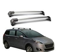 Barras de Techo para Peugeot 5008 2009 2010 2011 2012 2013 2014-2017, Barras Transversales Portaequipajes de Aluminio para Coche para Vacaciones, Viajes y Transporte de Equipaje