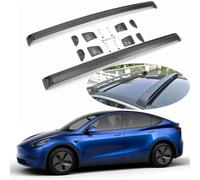 Barras de Techo para Tesla Model Y 2021 2022 Barras Portaequipajes de Aluminio 75 Kg/Cada Carga 2 Piezas