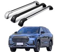 Barras de Techo para tiggo 9 jaecoo j8 2023, Baca Portaequipajes Barras Transversal Aluminio Anti-Robo Dedicado Barras Accesorios 2 Piezas,Silver