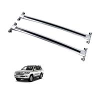 Barras de Techo para Toyota Land Cruiser LC200 2011-2018 Without Lock, 2 Barras Transversales de Aluminio Portaequipajes Montaje en Rieles del Techo Accesorio,Silver