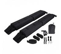 Barras de Techo Suaves Universales para Coche, Baca Portaequipajes Acolchada Plegable con Correas y Ganchos para Kayak, Surf, Esquís y Equipaje