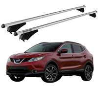 Barras de techo XL Para Nissan Qashqai 2014-2017 Menabo Antirrobo