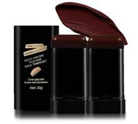 Barras de tinte para el cabello, paquete doble portátil, peine para cubrir las canas, protegen el color, ideales para cubrir las canas, resistentes al agua y al sudor, unisex.