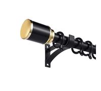 Barras divisoras de aluminio resistentes de 2,8 cm, ajustables de 250 cm, color negro, perfectas para separadores de habitaciones y colgar cortinas de apoyo