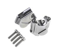 Barras Elevadoras Abrazadera Manillar Motocicleta Extensible elevada para Benelli para TRK502 para TRK502X para Leoncino 500 Abrazadera Manillar(Silver)